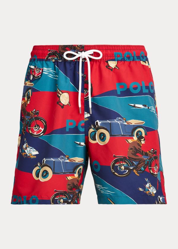 Short de Baño Polo Ralph Lauren Hombre Multicolor - Art Deco-Print - NQHJX8934